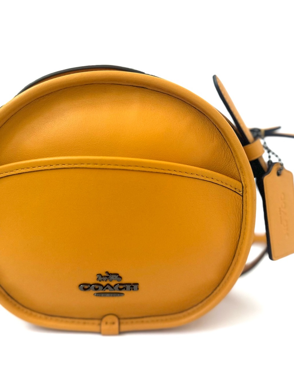 COACH Re-Edition RARE Canteen Leather Crossbody F27971 Yellow Gold Ltd Edition